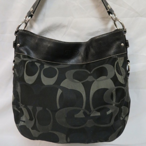 Coach Handbags - Coach Monogram Black Large Satchel